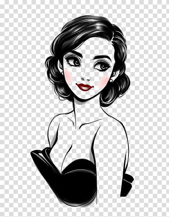 Diana Prince Drawing Woman Sketch, Girls, woman illustration transparent background PNG clipart