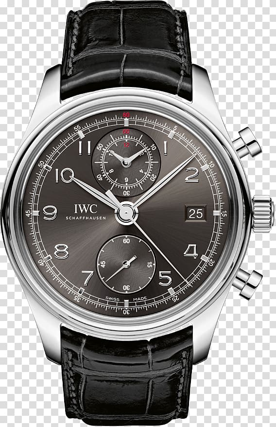 International Watch Company IWC Men\'s Portuguese Chronograph Grande Complication, watch transparent background PNG clipart