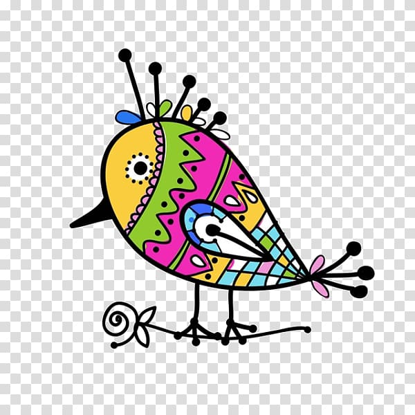 Drawing Sketch, Cartoon bird material transparent background PNG clipart