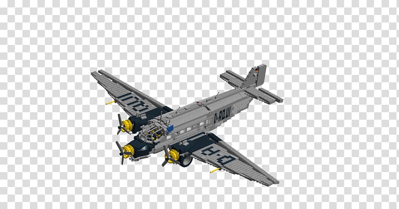 Junkers Ju 52/3m D-AQUI Fighter aircraft Airplane, aircraft transparent background PNG clipart