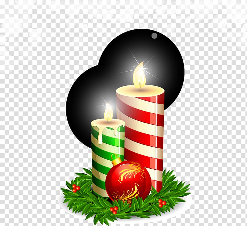 Candle , Christmas candle material library transparent background PNG clipart
