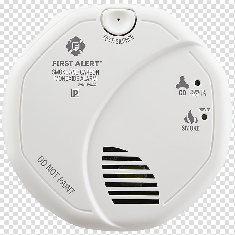 Carbon monoxide detector Alarm device First Alert Smoke detector, smoke extuingish transparent background PNG clipart
