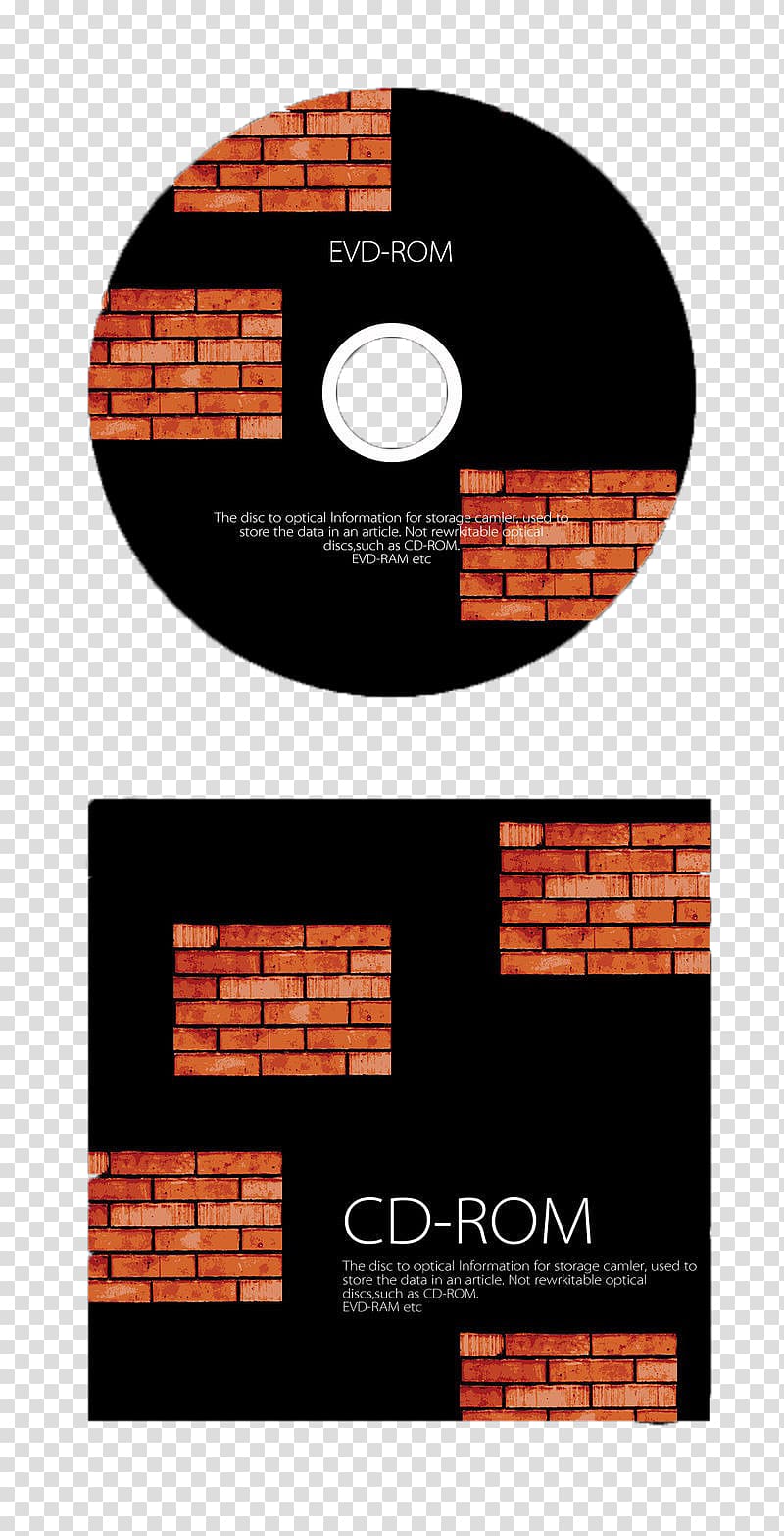 Compact disc Brick Designer, Free disc label black bricks creative buckle transparent background PNG clipart