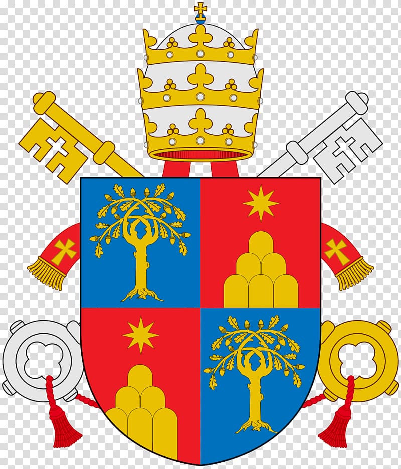 Vatican City Papal coats of arms Pope Coat of arms Catholicism, transparent background PNG clipart