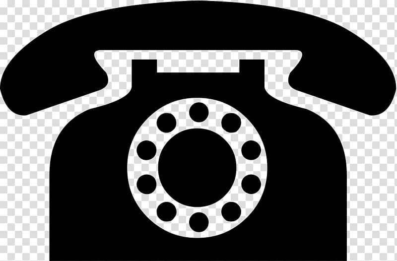 Vintage Black Phone Icon transparent background PNG clipart
