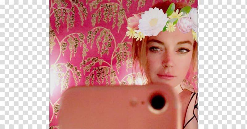 Lindsay Lohan The Parent Trap Snapchat Speak Selfie, lindsay lohan transparent background PNG clipart
