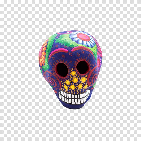 Skull Calavera Day of the Dead Mexico Mexican cuisine, mexican hand-painted banner skull transparent background PNG clipart