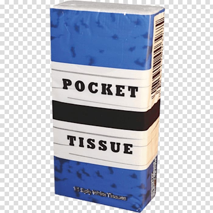 white Pocket Tissue pack, Pocket Tissues Blue transparent background PNG clipart