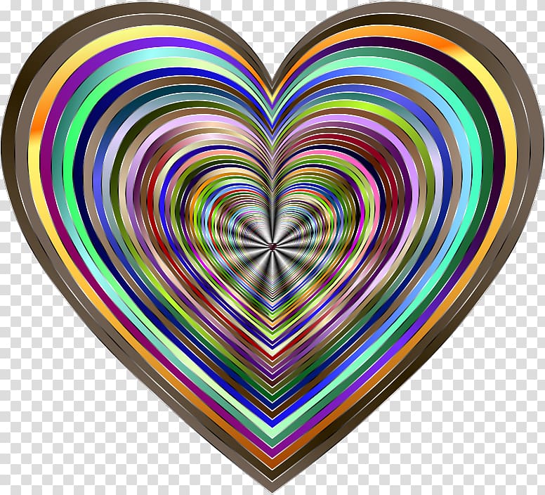 Psychedelia Psychedelic art , heart of love transparent background PNG clipart