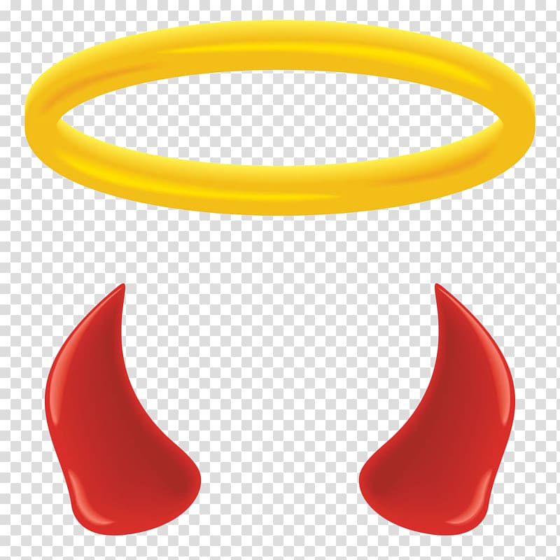 hand painted the devil angle angel ring transparent background PNG clipart