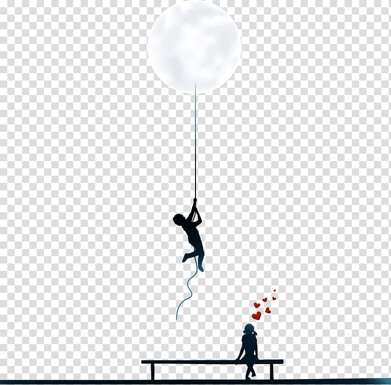 white moon illustration, Climbing character transparent background PNG clipart