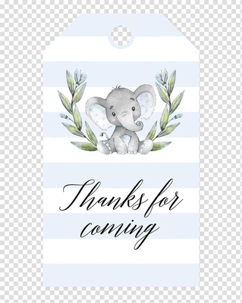 gray elephant with thanks for coming signage, Wedding invitation Baby shower Infant Party Child, party transparent background PNG clipart