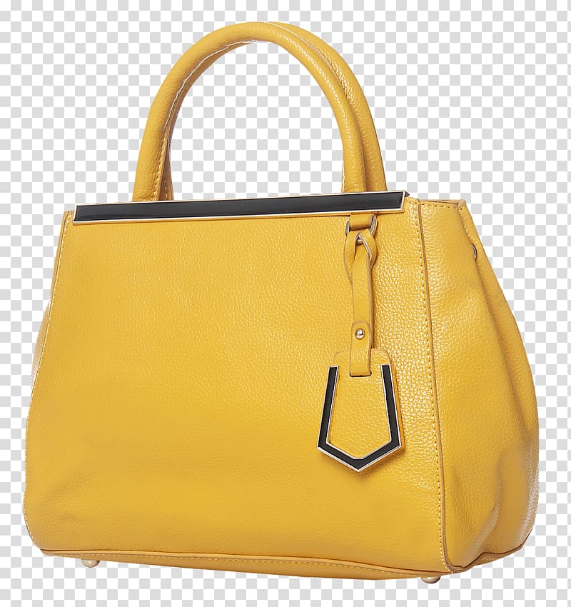 yellow leather tote bag, Tote bag Handbag, Handbag transparent background PNG clipart