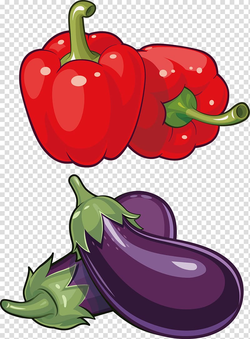 Vegetable Eggplant Food, Pepper Eggplant transparent background PNG clipart