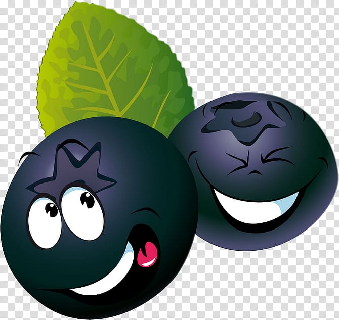 Blueberry Cranberry Cartoon Drawing, funny fruit transparent background PNG clipart