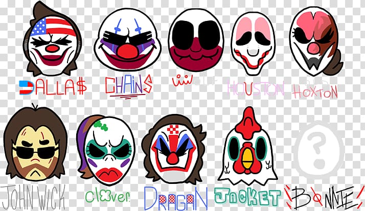 Payday 2 Jacket Video Games Mask, payday 2 transparent background PNG clipart