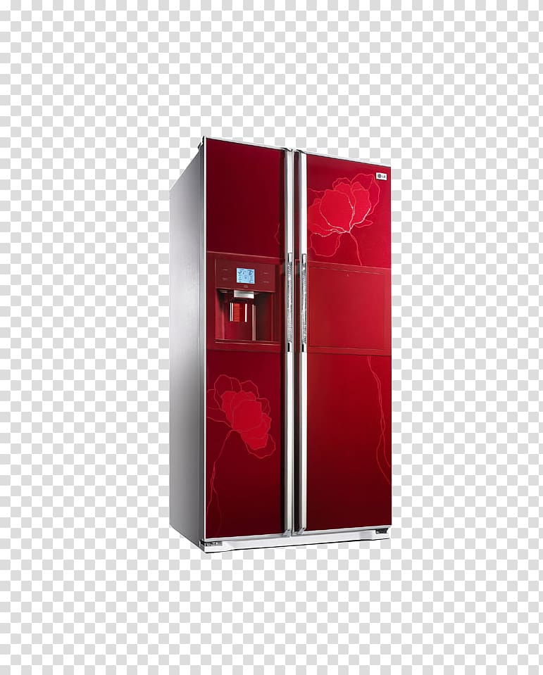 Wardrobe Refrigerator LG Corp, refrigerator transparent background PNG clipart