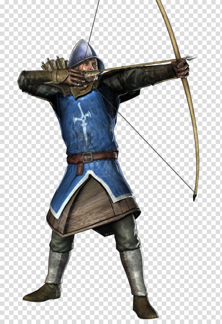 squire using bow digital painting, Chivalry: Medieval Warfare Middle Ages Archery English longbow, medival knight transparent background PNG clipart