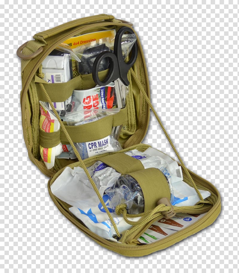 First Aid Kits Individual First Aid Kit First Aid Supplies MOLLE Emergency bleeding control, military transparent background PNG clipart