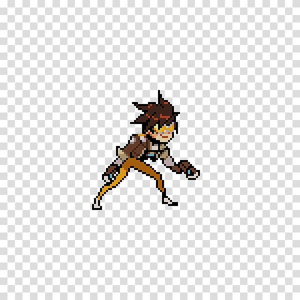 Overwatch Tracer Pixel art Mercy, overwatch transparent background PNG clipart
