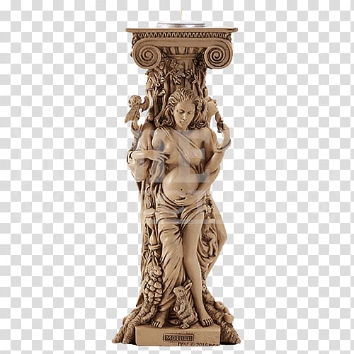 Statue Triple Goddess Wicca Candlestick Altar, altar transparent background PNG clipart