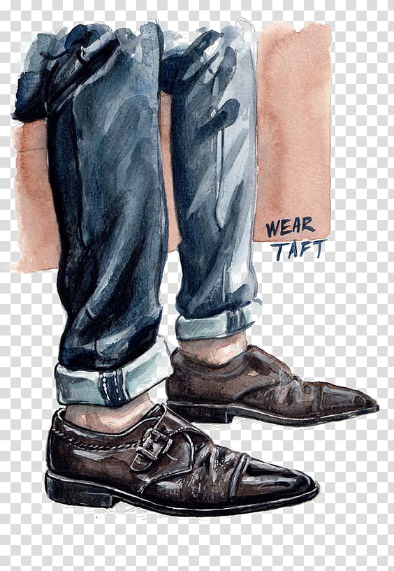 Jeans Riding boot Dress shoe, jeans transparent background PNG clipart
