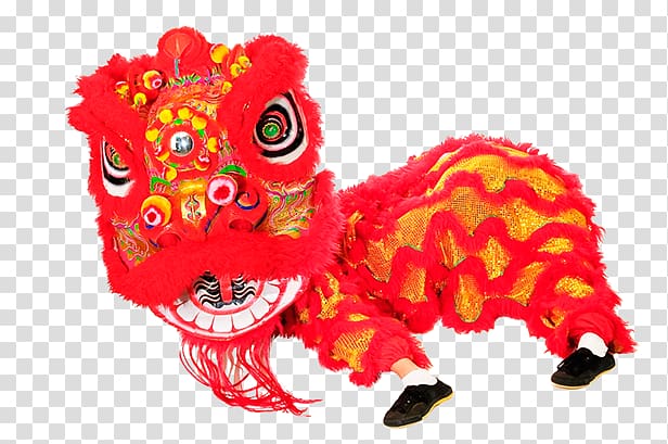 Lion dance Chinese New Year Chinese guardian lions, lion transparent background PNG clipart