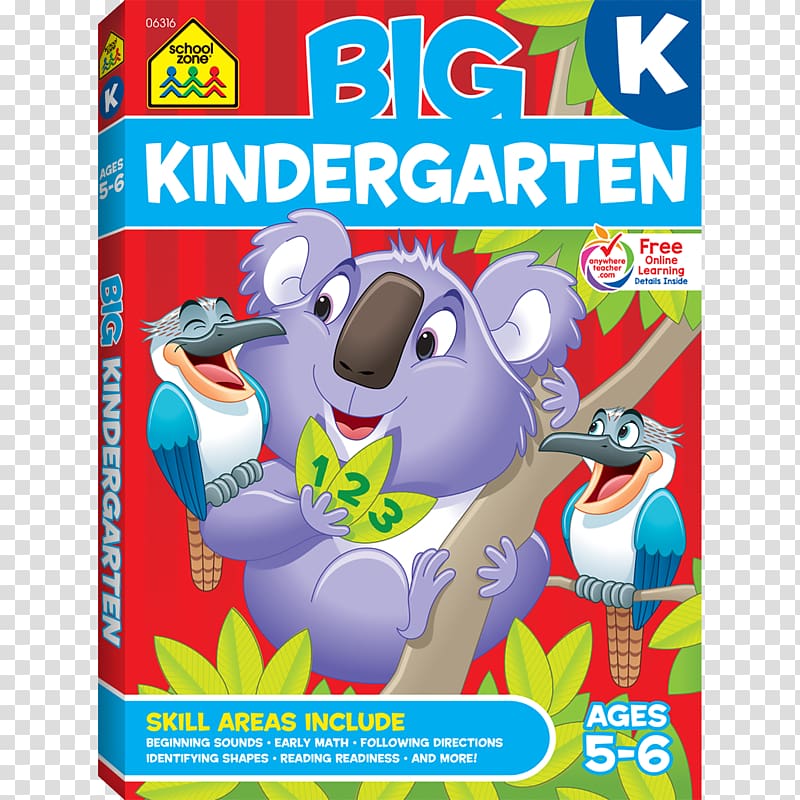 Big Kindergarten Workbook Pre-school Education, school transparent background PNG clipart