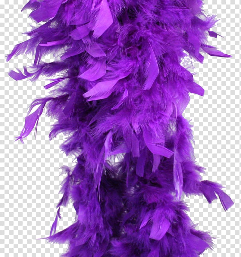 Feather boa Purple Costume Party, feather transparent background PNG clipart
