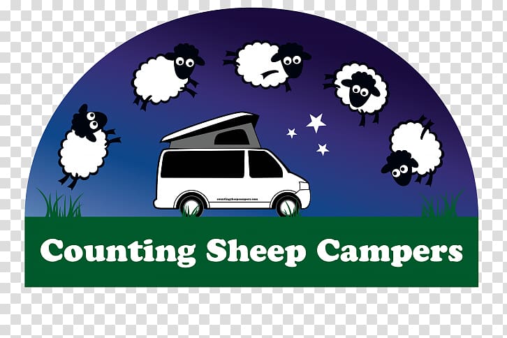 Campervans Counting Sheep campers Volkswagen, Counting Sheep transparent background PNG clipart