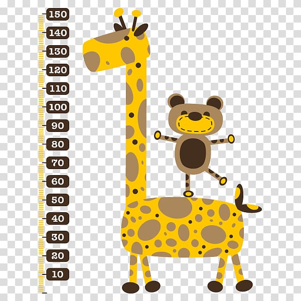 Human height Child Northern giraffe Height gauge, measuring height transparent background PNG clipart
