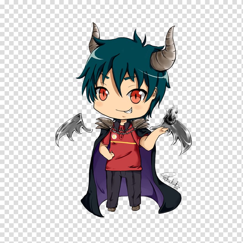 Chibi The Devil Is a Part-Timer! Drawing Mazoku, Chibi transparent background PNG clipart