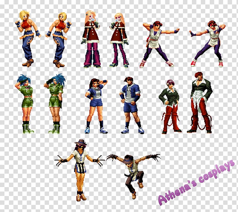 Athena Kyo Kusanagi Iori Yagami The King of Fighters 2002 The King of Fighters XIII, king of fighter transparent background PNG clipart