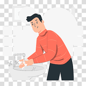 illustration, Handwashing, hygiene, self care, people, hand, coronavirus, covid, prevention, wash transparent background PNG clipart thumbnail