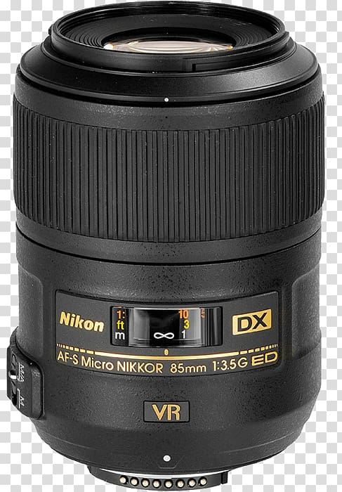 Nikon AF-S DX Nikkor 35mm f/1.8G Nikon AF-S Nikkor 85mm F/1.8G Nikon Micro-Nikkor 85mm F/3.5 Nikon DX format Camera lens, nikkor lens transparent background PNG clipart