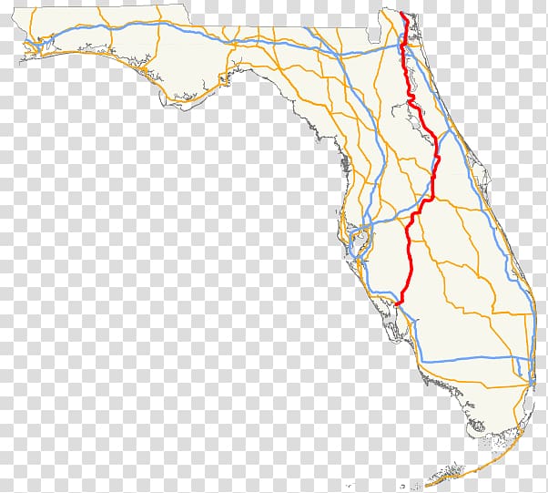 U.S. Route 231 in Florida U.S. Route 301 Florida State Road 435 Interstate 4, road transparent background PNG clipart