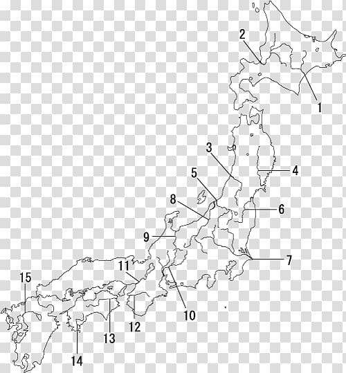 Blank map Japanese maps Chūbu region River, Self Study transparent background PNG clipart