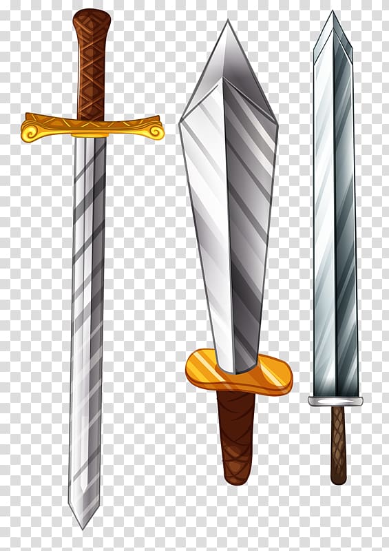 Suit of swords Designer, Three sword transparent background PNG clipart