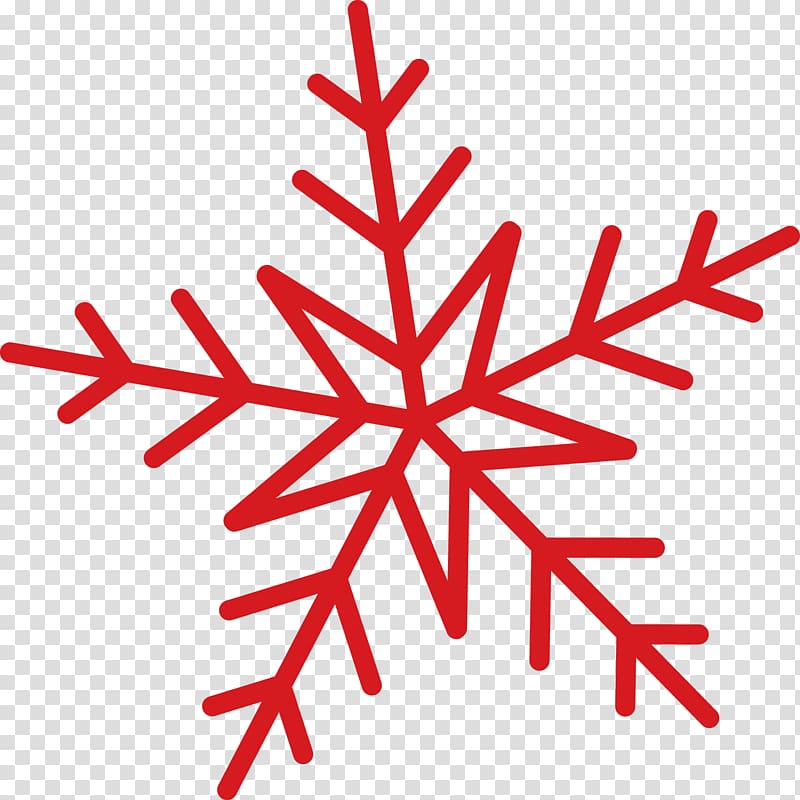 Snowflake Printing Sticker, Red Snow transparent background PNG clipart