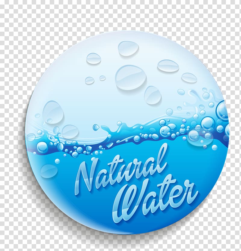 Purified water Euclidean , Blue water drops material transparent background PNG clipart