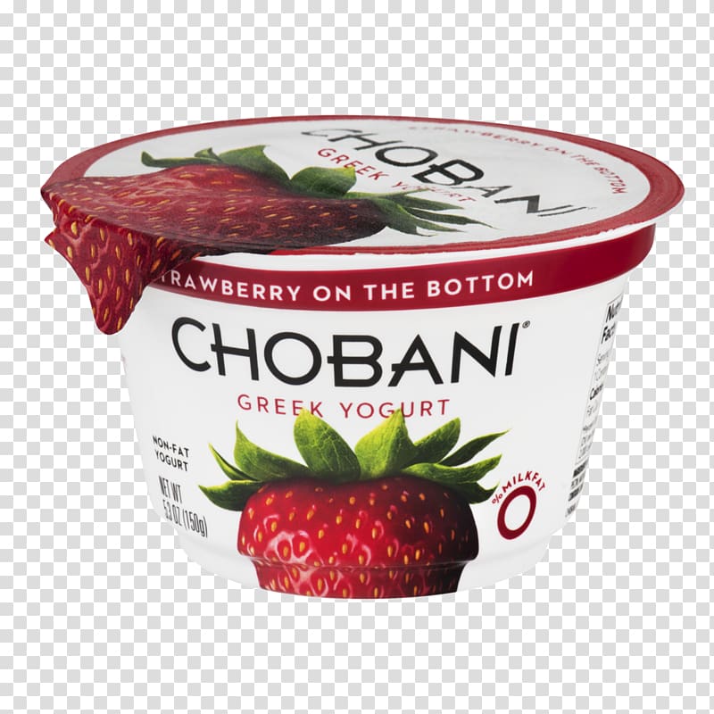 Greek cuisine Chobani Greek yogurt Yoghurt Strawberry, yogurt cup transparent background PNG clipart