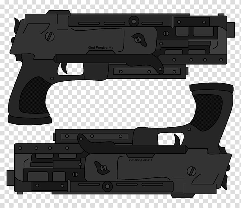 Trigger Firearm Pistol Dual wield Handgun, twin pistols transparent background PNG clipart