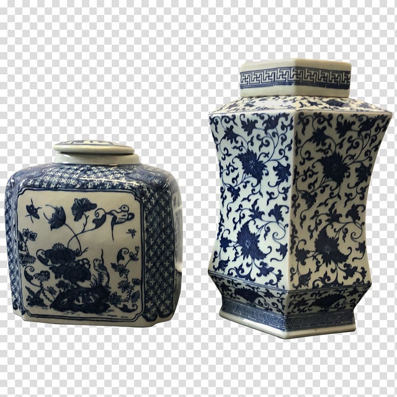 Blue and white pottery Vase Ceramic Staffordshire Potteries, vase transparent background PNG clipart