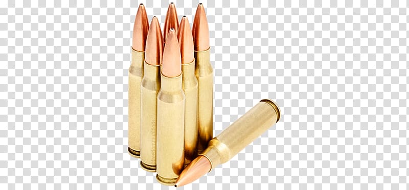 Bullet Ammunition Grain .223 Remington Firearm, .308 Winchester transparent background PNG clipart