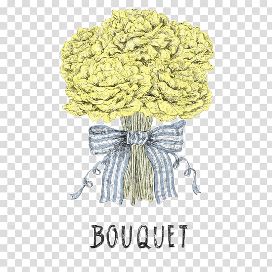 Illustrator Animation Drawing Illustration, A bouquet of small fortunate transparent background PNG clipart