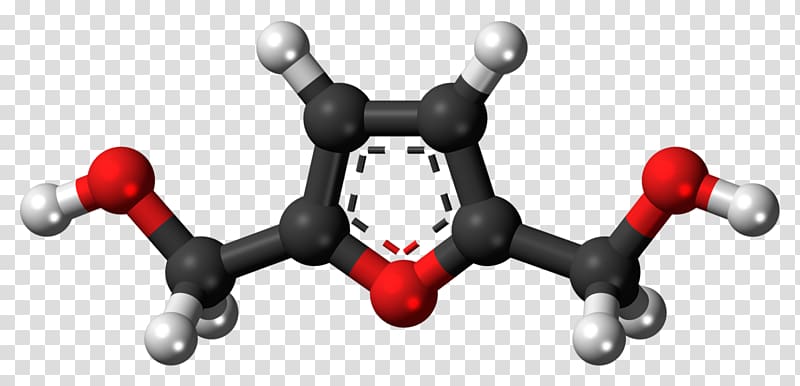 Hydroxymethylfurfural Ball-and-stick model Chemical compound 2,5-Furandicarboxylic acid, Furfuryl Alcohol transparent background PNG clipart