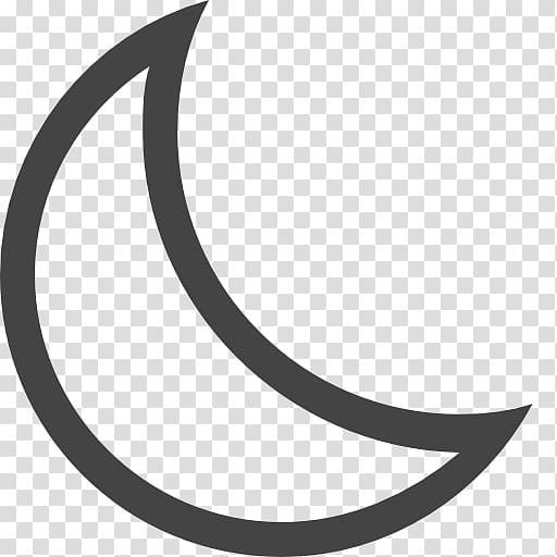 Crescent Lunar phase Computer Icons Moon, cresent transparent background PNG clipart