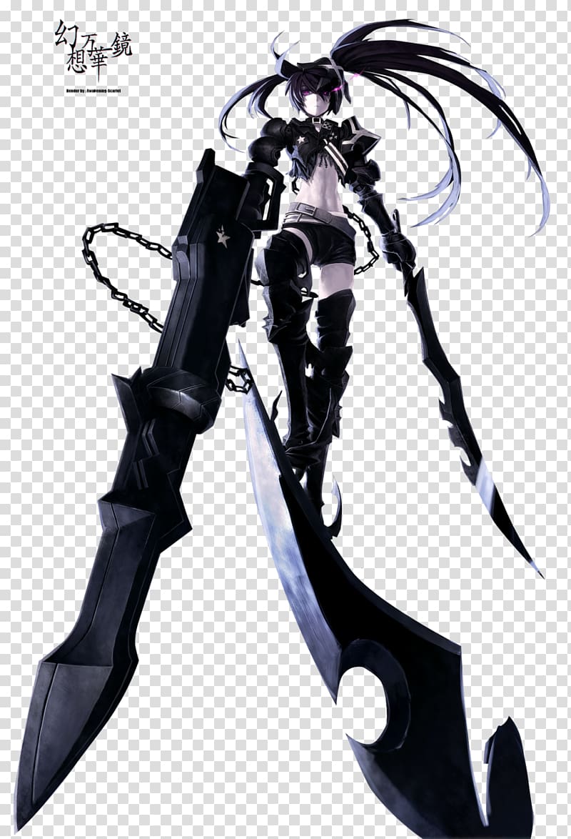Black Rock Shooter: The Game Anime Manga, Sword transparent background PNG clipart