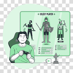 illustration, Select player, game, online, player, hobby, choice, play, fun transparent background PNG clipart thumbnail