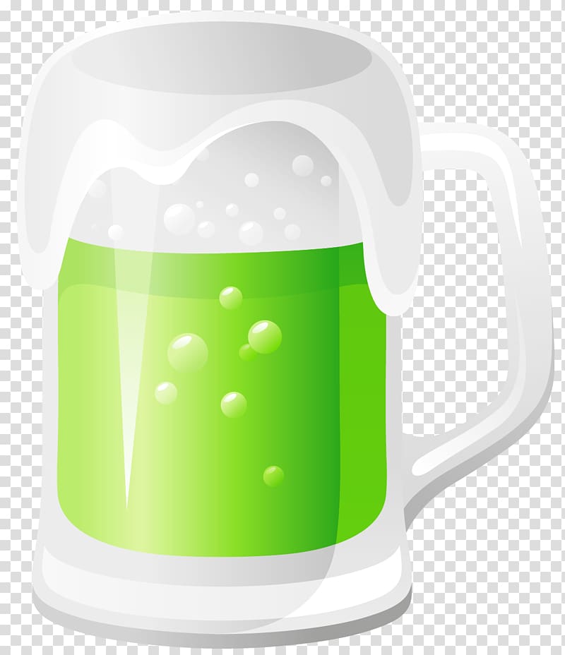 Beer Saint Patrick\'s Day Irish people Cup , Green Beer transparent background PNG clipart